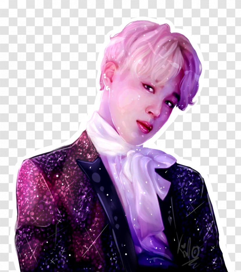 Jimin Fan Art BTS Drawing - Human Hair Color - 2018 Transparent PNG