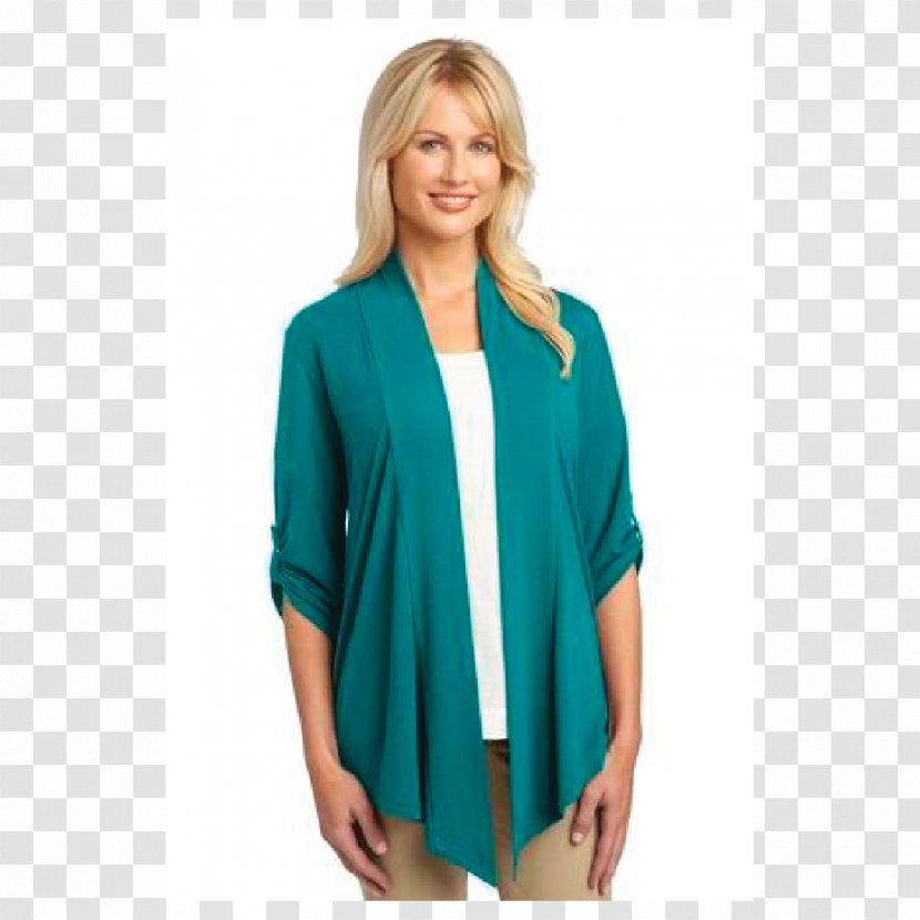 Shrug Port Authority Of New York And Jersey Clothing Sleeve Shawl - Turquoise - Embroidery Transparent PNG
