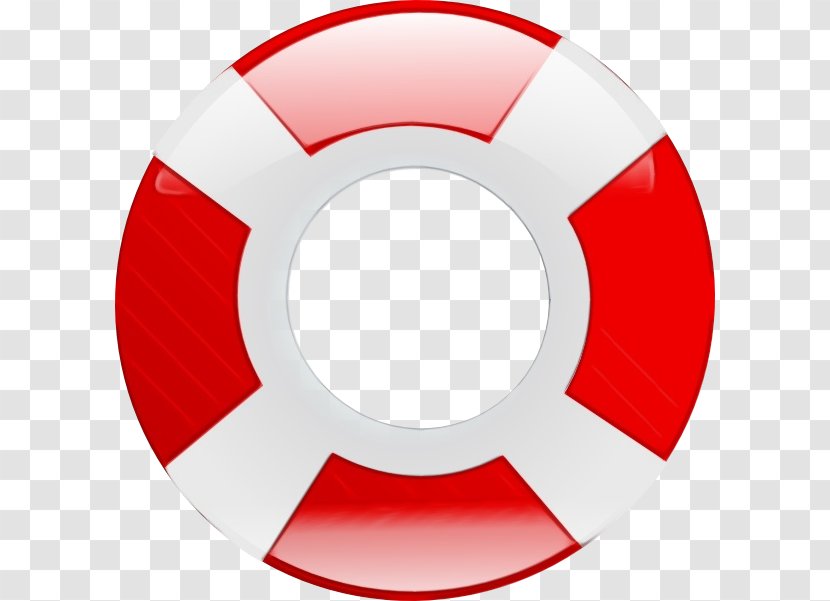 Red Circle - Wet Ink - Symbol Lifebuoy Transparent PNG