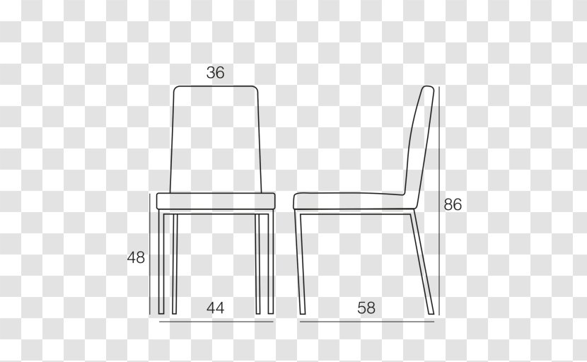 Paper Drawing Chair White - Furniture Transparent PNG