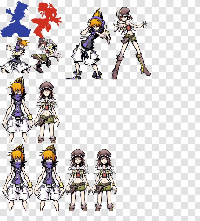 The World Ends With You Kingdom Hearts 3D: Dream Drop Distance Sprite Riku - Figurine Transparent PNG