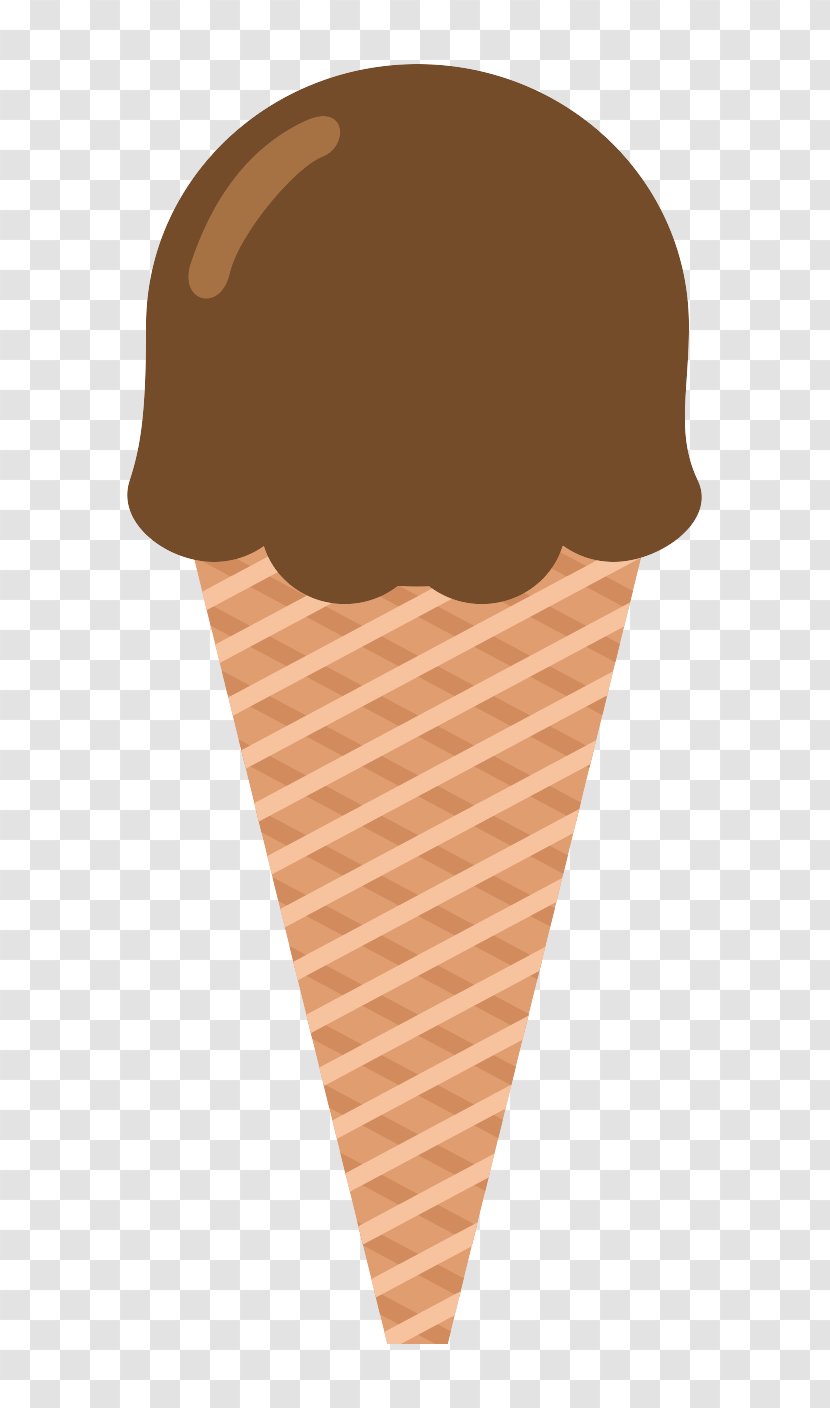 Chocolate Ice Cream Cone Icon - Scalable Vector Graphics - Chocolate-covered Cones Transparent PNG