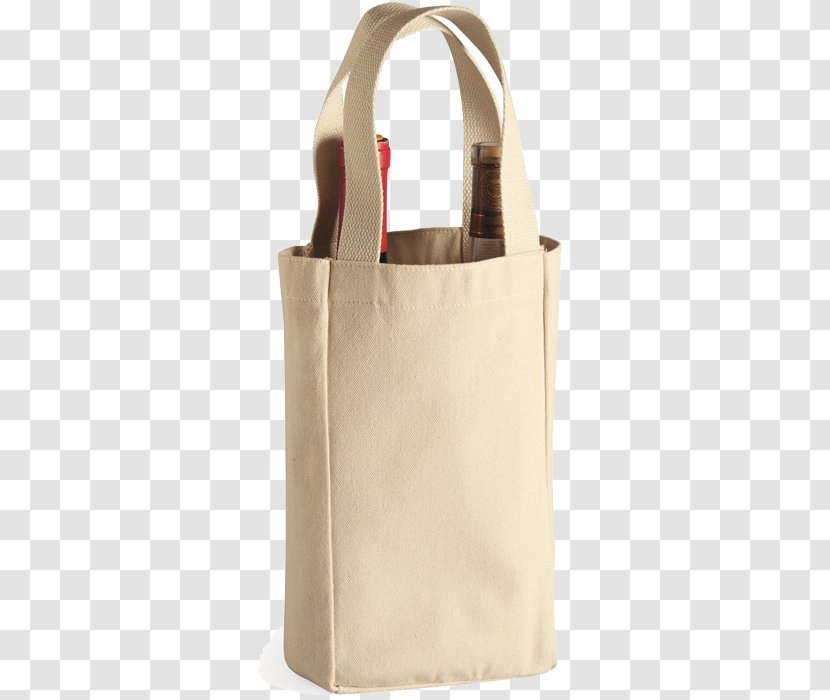 Wine Tote Bag Canvas Bottle - Leather Transparent PNG