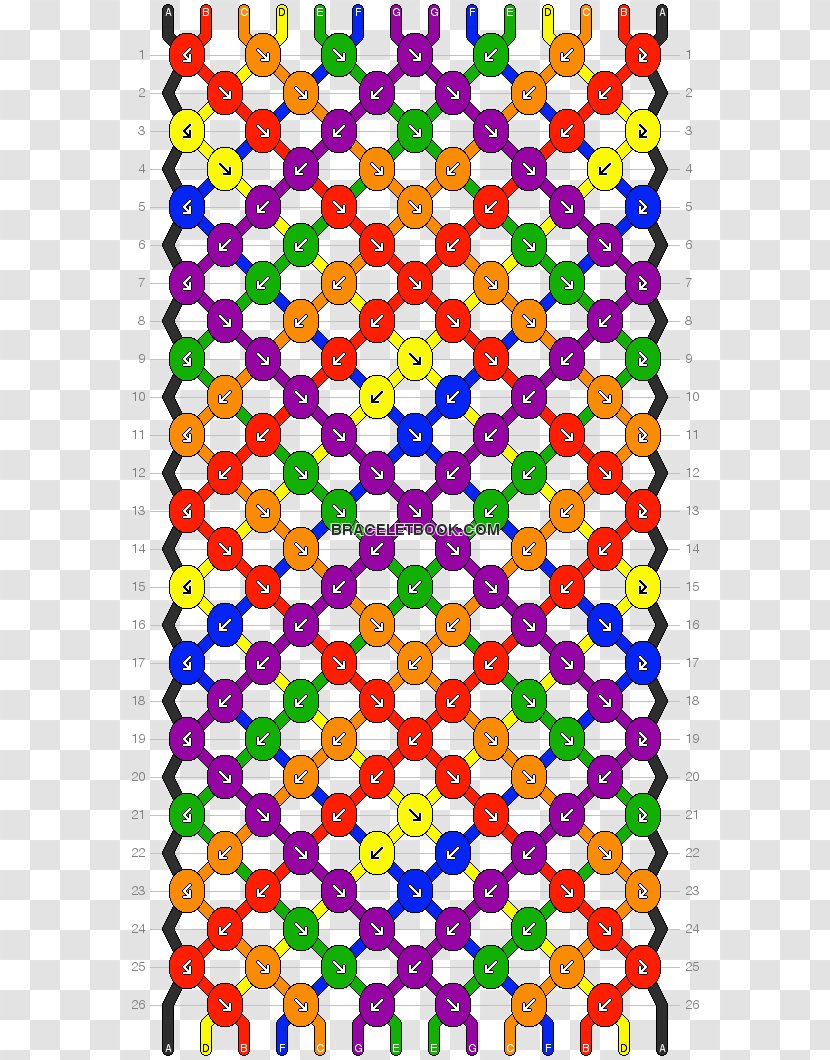 Friendship Bracelet Jewellery Pattern - Zigzag Transparent PNG