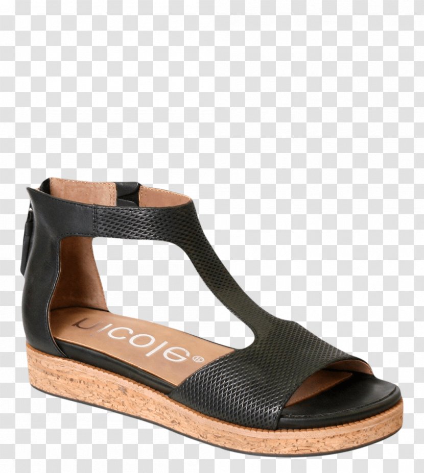 T-bar Sandal Shoe Wedge Heel - Zipper Transparent PNG