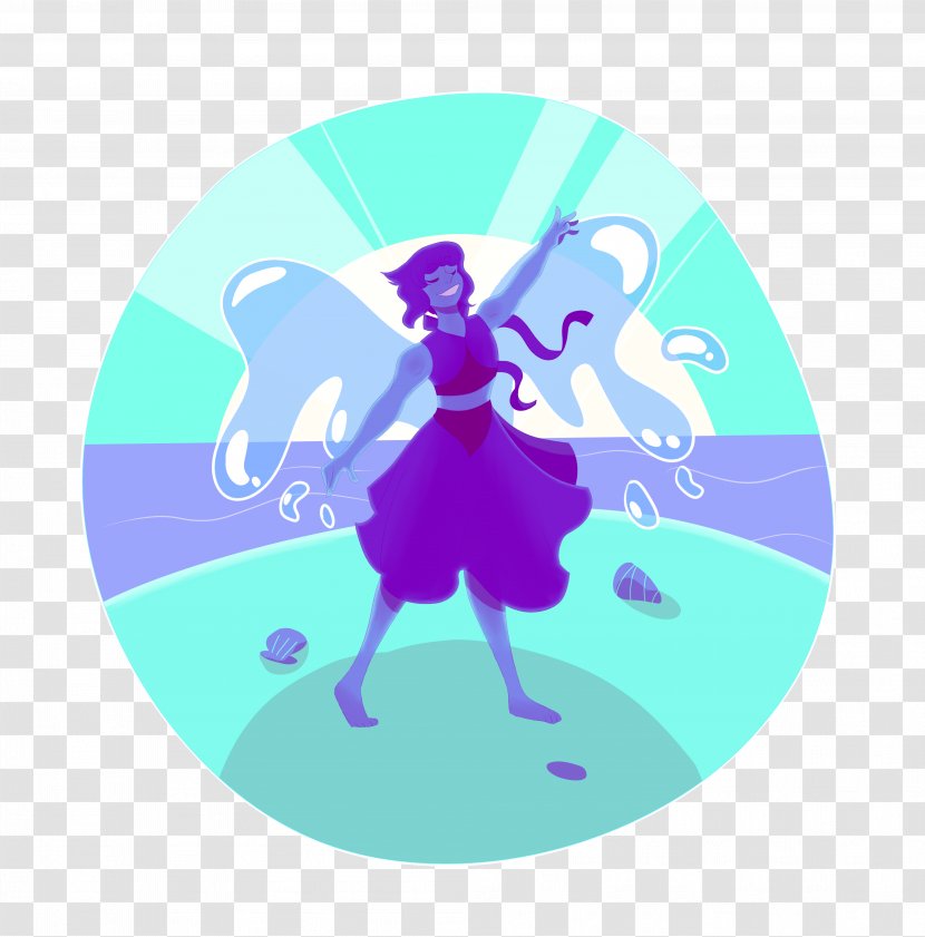 Turquoise Purple Character Fiction - Aqua Transparent PNG