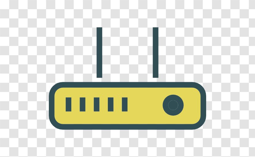 Wireless Router Computer Network - Yellow Transparent PNG