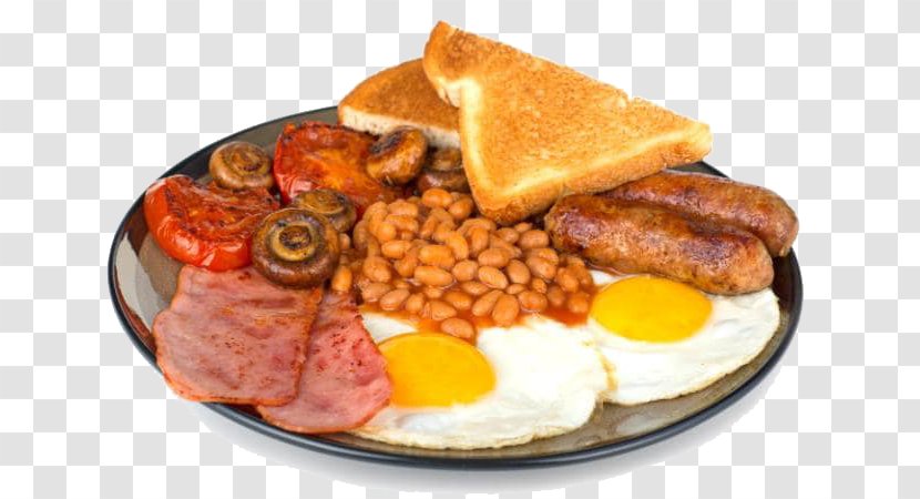 Full Breakfast British Cuisine English Irish - Menu Transparent PNG