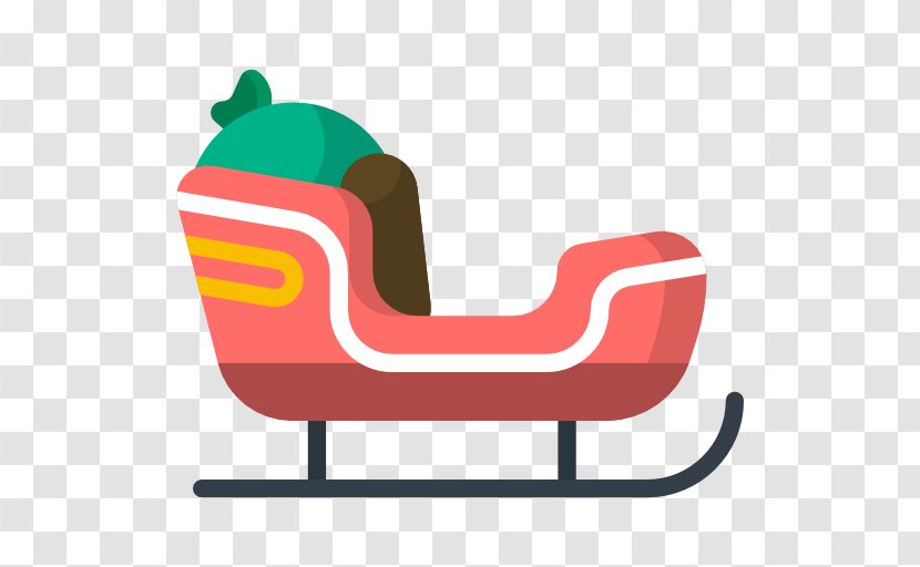 Furniture Clip Art - Red - Sled Transparent PNG