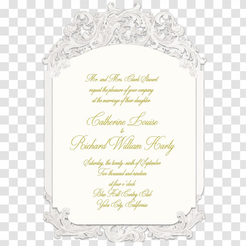 Wedding Invitation Picture Frames Convite Font - Frame Transparent PNG