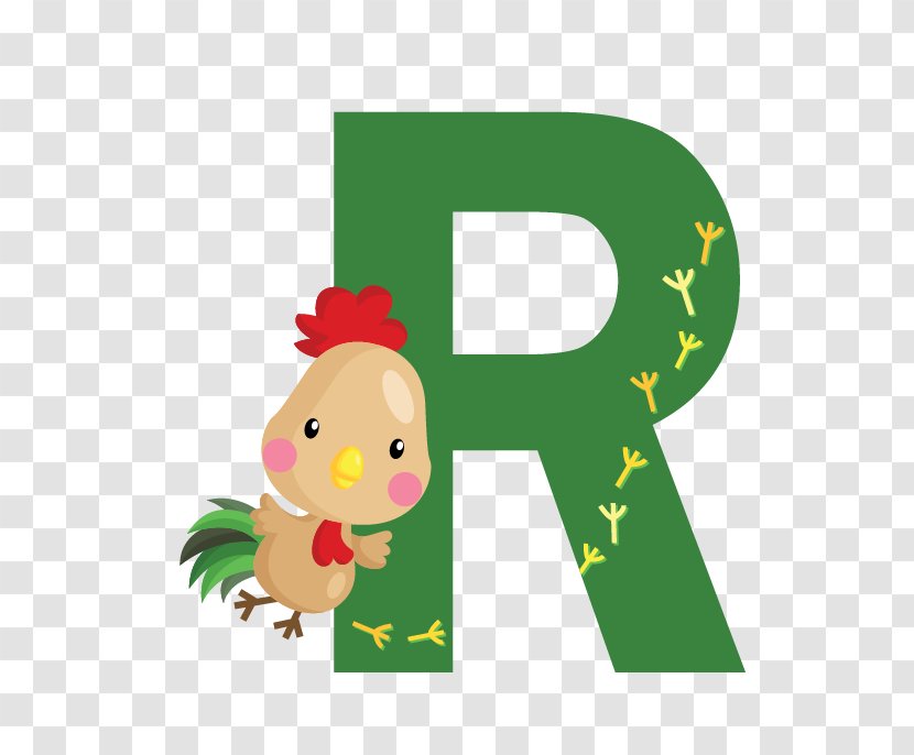 Chicken Clip Art Image Letter - Grass - Modeling Transparent PNG