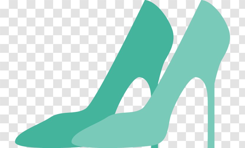 Shoe Green Pattern - Fashion High Heels Transparent PNG
