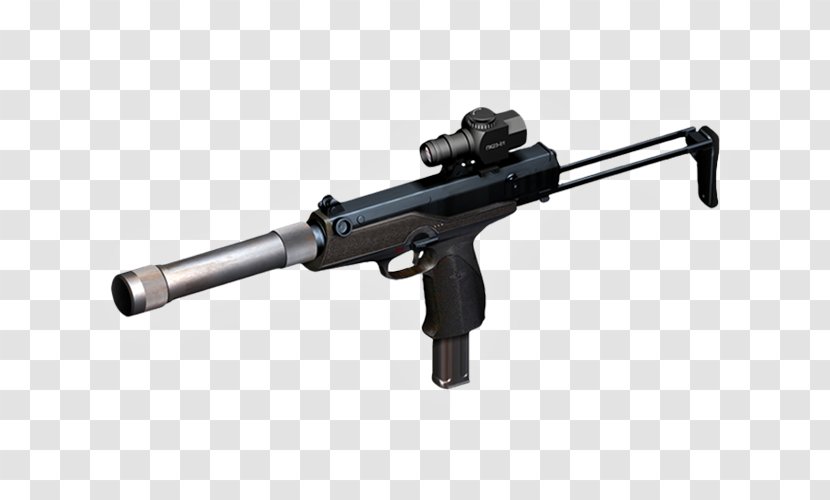 Submachine Gun AEK-919K Weapon Pistol - Cartoon - Barreled Transparent PNG