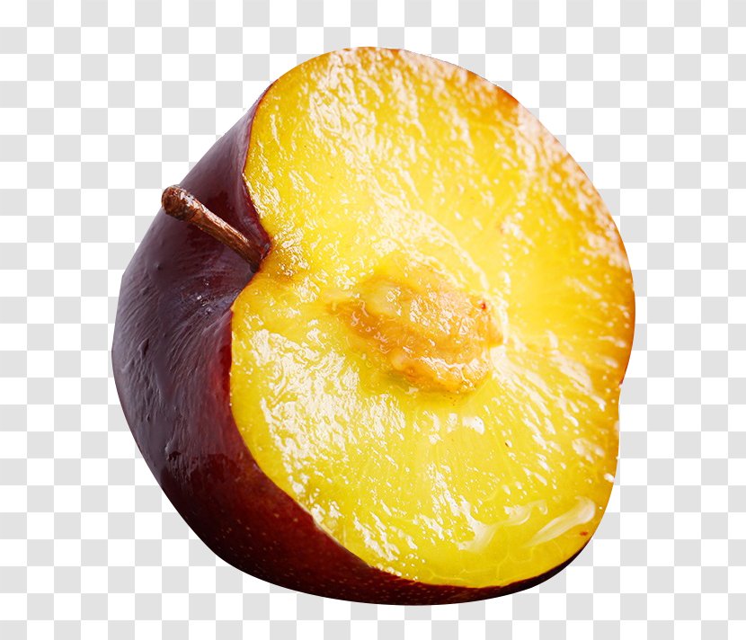 Summer Fruit Plum Tree - Cartoon - Ripe Transparent PNG