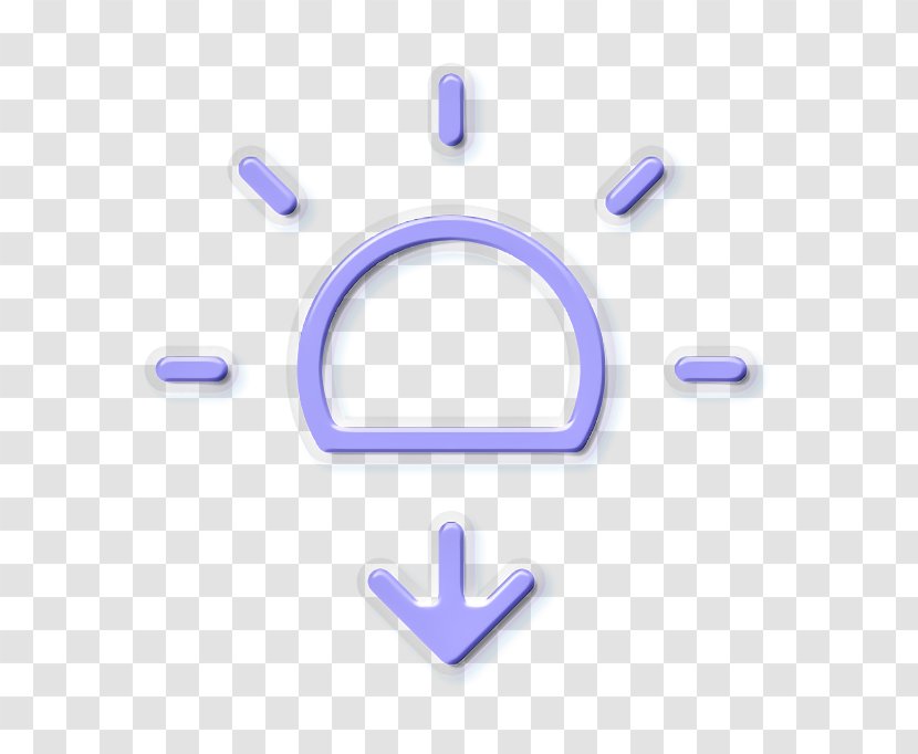Down Icon Forecast Horizon - Blue - Symbol Text Transparent PNG