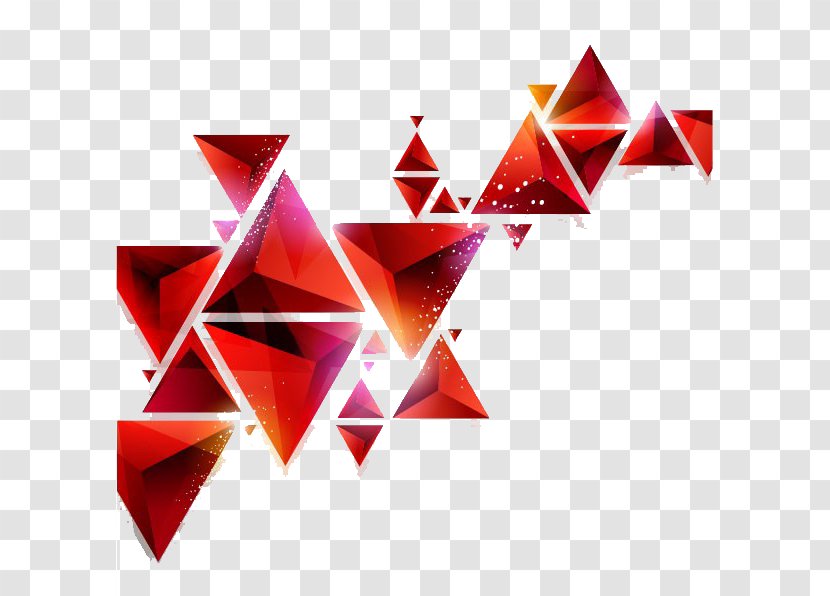 Geometry Abstract Art Triangle Geometric Shape - Threedimensional Space Transparent PNG