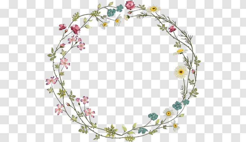 Borders And Frames Clip Art Flower Image Circle - Cut Flowers Transparent PNG