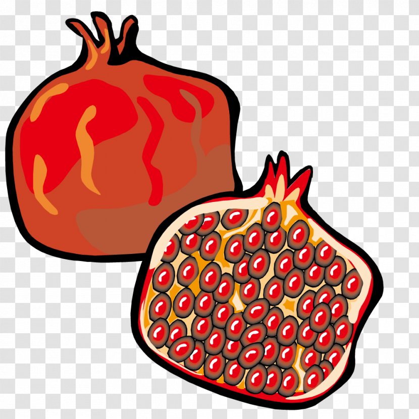 Pomegranate Juice Fruit Auglis Clip Art - Vector Transparent PNG