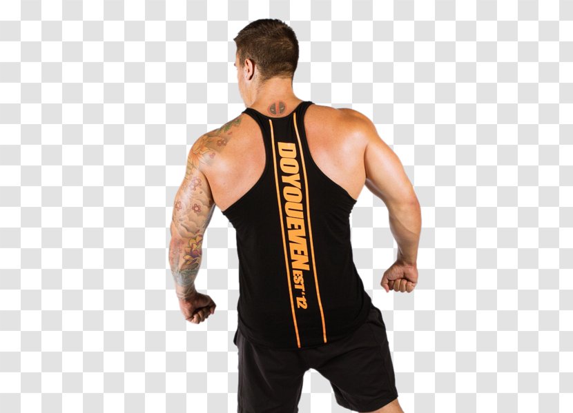 Sleeveless Shirt T-shirt Razor Arm Bodybuilding - Flower Transparent PNG