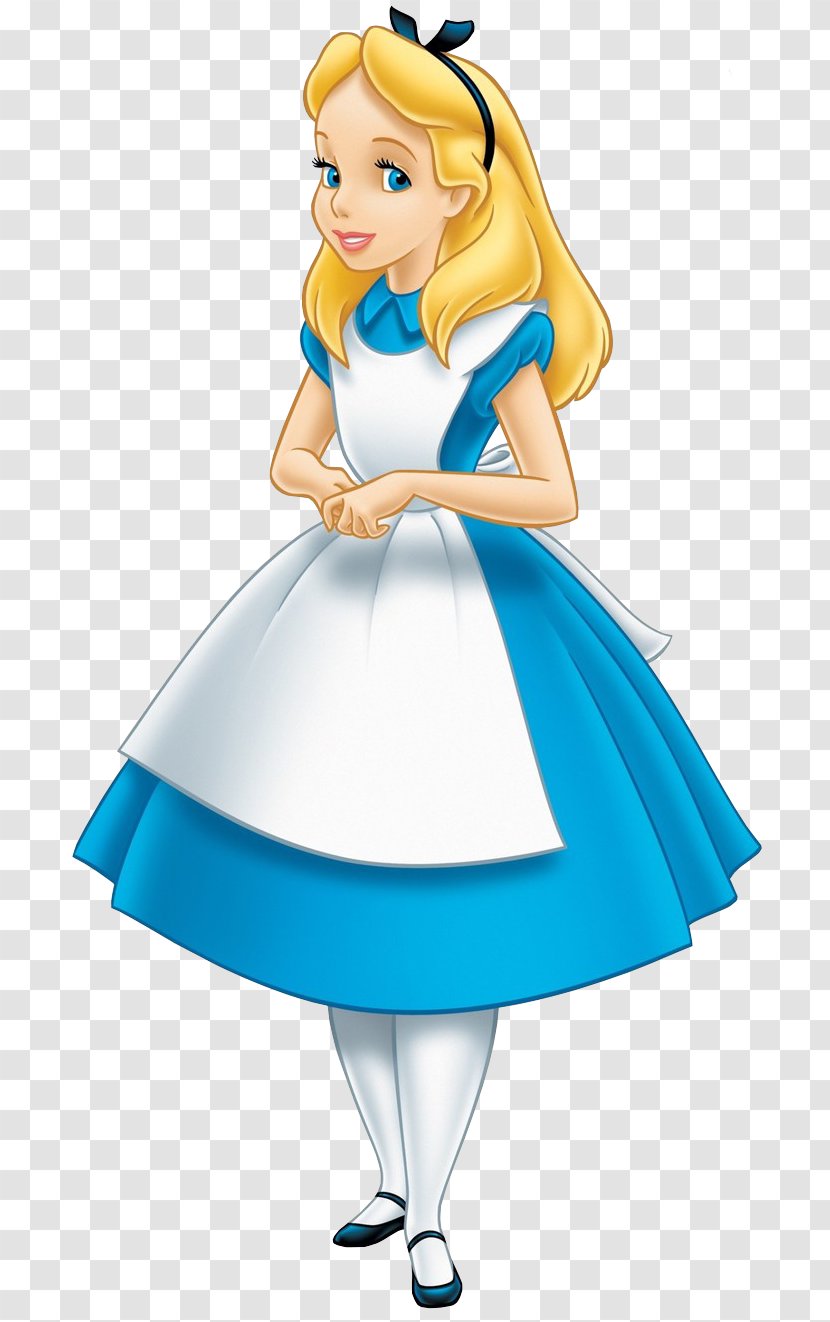 Alice's Adventures In Wonderland White Rabbit Alice Dress - Watercolor Transparent PNG
