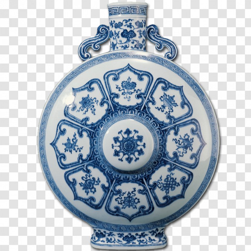 China Qing Dynasty Chinese Ceramics Blue And White Pottery - Celadon - Vase Transparent PNG