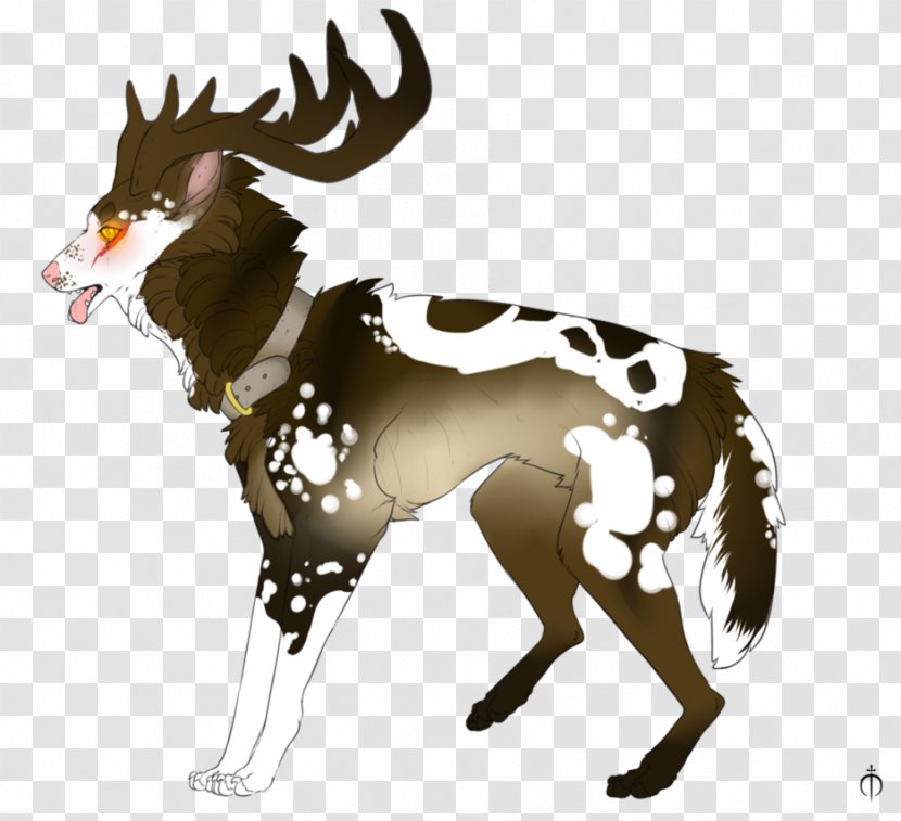 Reindeer Cattle Horse Dog Canidae - Deer Transparent PNG