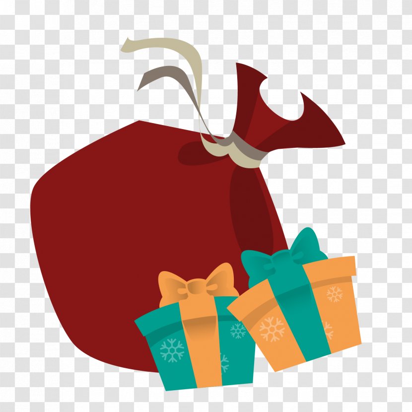 Santa Claus Christmas Clip Art - Animation - Gift Bag Vector Transparent PNG