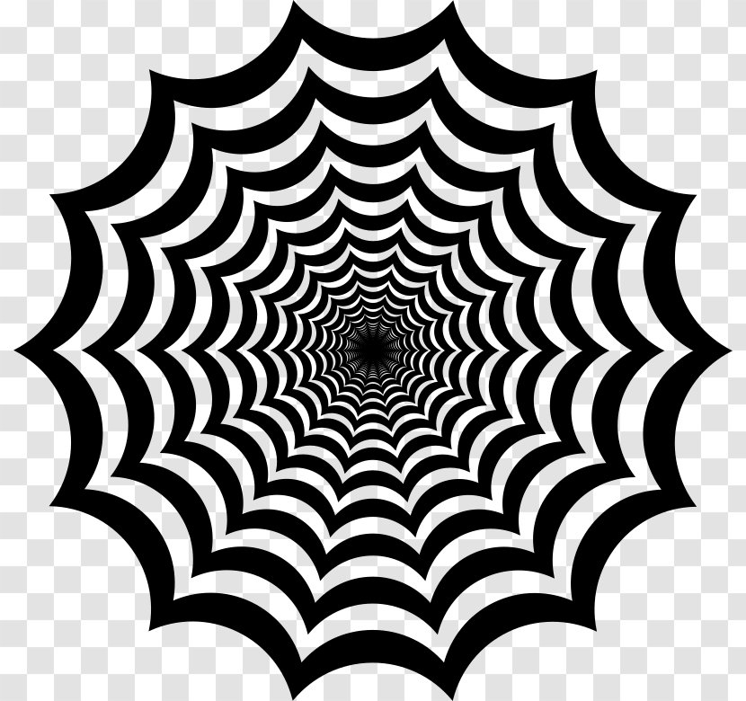 Spider-Man Spider Web T-shirt Clip Art - Black And White Transparent PNG