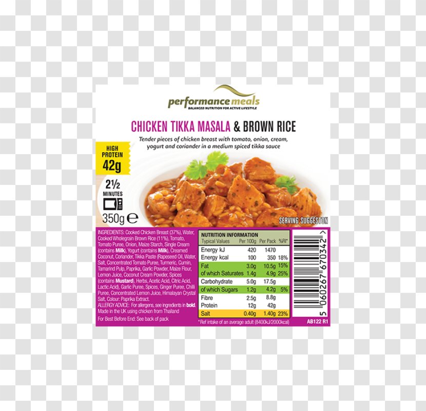 Chicken Tikka Masala Jalfrezi - Health Food Transparent PNG