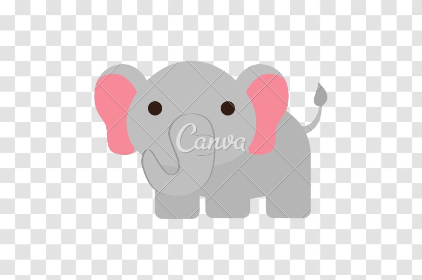 African Elephant Indian - Cute Transparent PNG