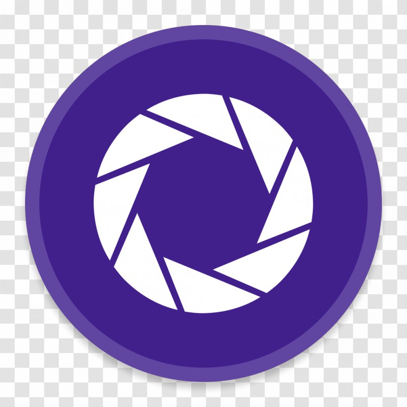 Purple Symbol - Aperture Transparent PNG