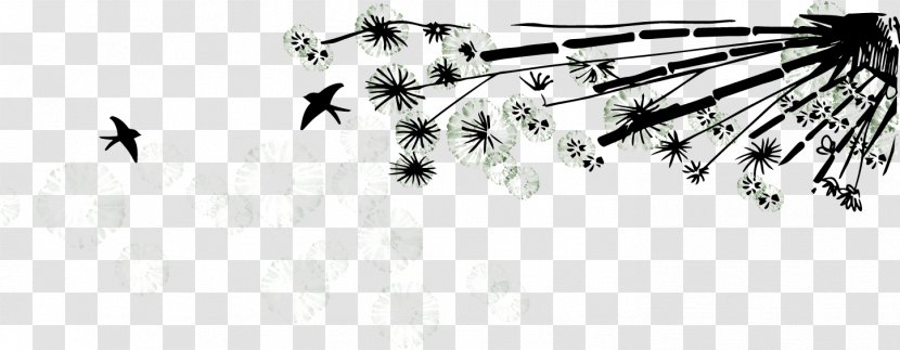 Japan Web Banner Euclidean Vector - Advertising - Chinese Style Painting Dandelion Transparent PNG
