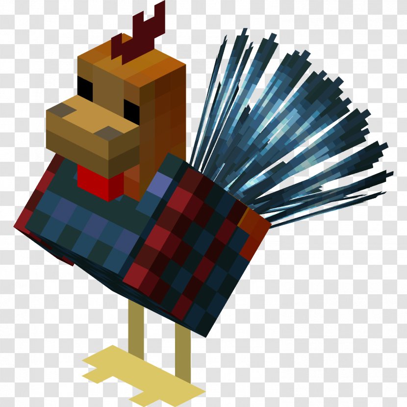 Minecraft Chicken Rooster Wattle Mod - Texture Mapping Transparent PNG