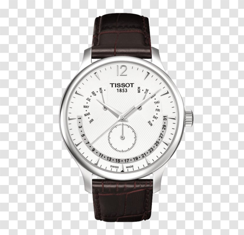 Tissot Men's Tradition Counterfeit Watch Quartz Clock - Strap Transparent PNG