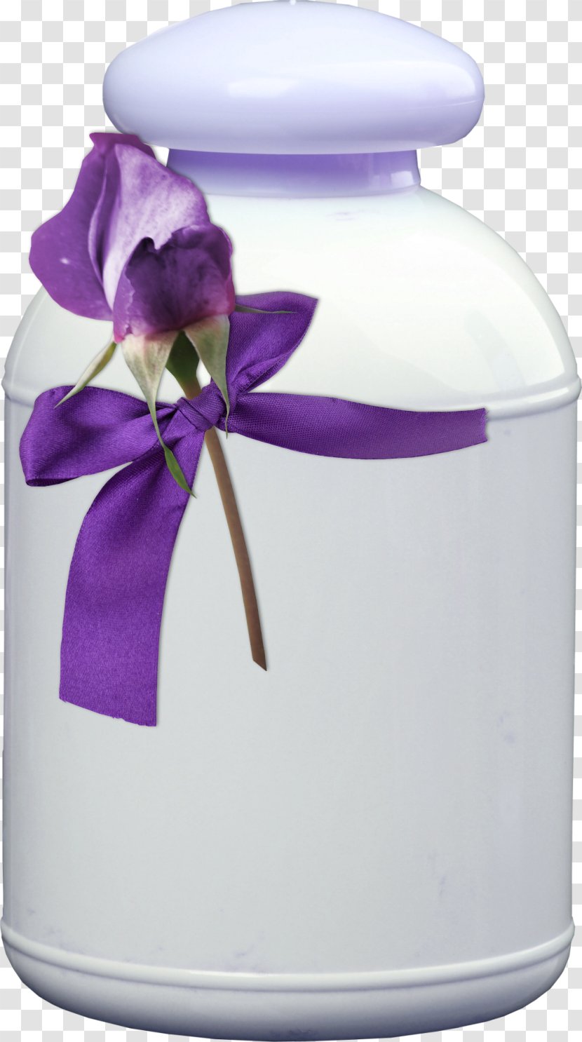 Purple Flower - Bottle Transparent PNG