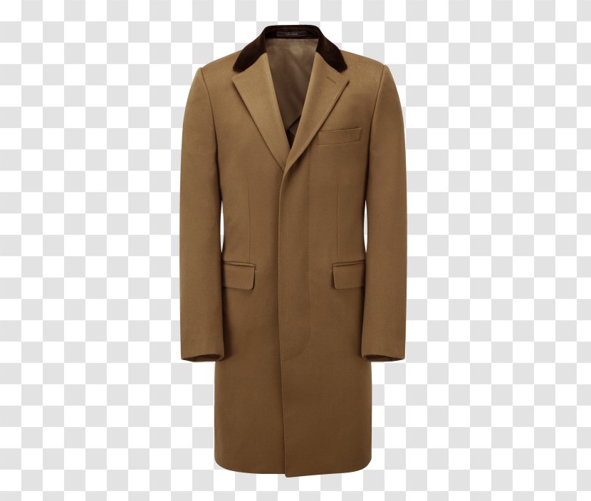 Overcoat T-shirt Jacket Clothing - Collar Transparent PNG