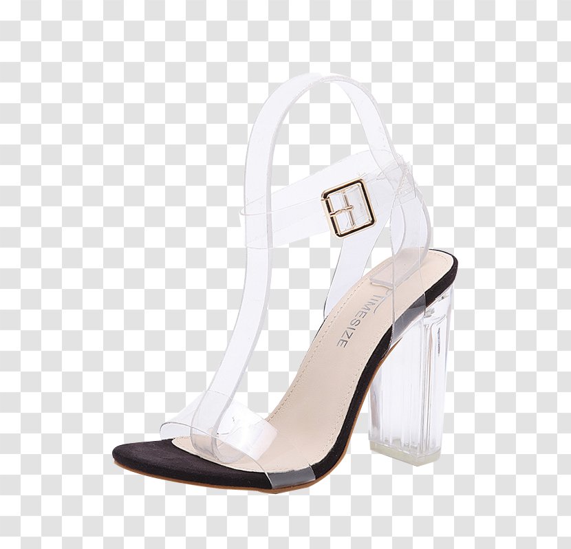 Sandal High-heeled Shoe Clear Heels Court - Absatz - CHINESE CLOTH Transparent PNG