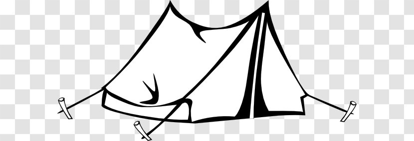 Tent Camping Clip Art - Outline Cliparts Transparent PNG