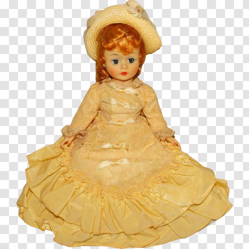 Doll Figurine - Yellow Transparent PNG