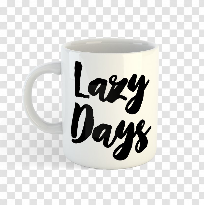 Coffee Cup Mug Font - Lazy Day Transparent PNG