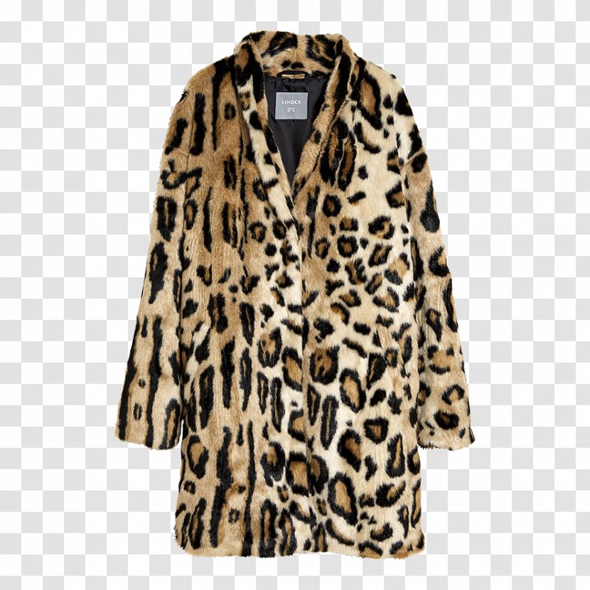Fake Fur Jacket Coat Fashion Animal Print - Kappa - Leopard Transparent PNG