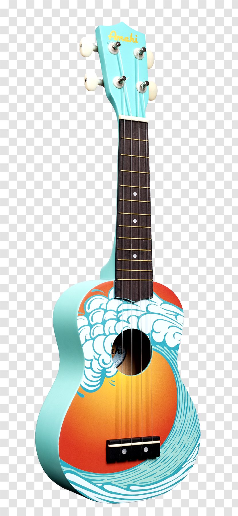 Ukulele Musical Instruments Guitar Soprano - Tree - Painted Acoustic Guitars Transparent PNG