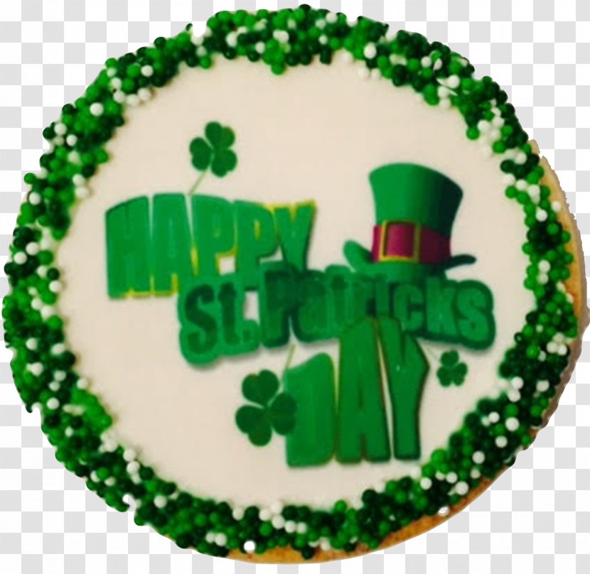 Frosting & Icing White Chocolate Cake Sugar Cookie Biscuits - Happy St Patricks Day Transparent PNG