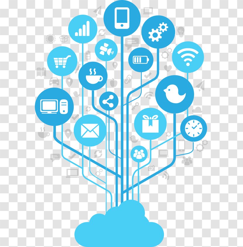 Internet Of Things Smart City Technology Cloud Computing - Automation - Outward Diffusion Transparent PNG