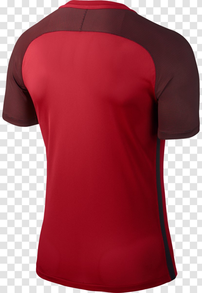 T-shirt Sportswear Sleeve Shoulder - Maroon - Nike Transparent PNG