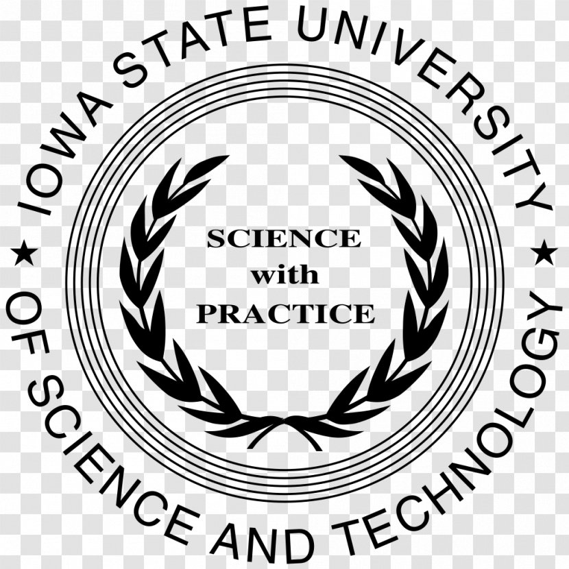 Iowa State University System Academic Ranking Of World Universities Cyclones - Black And White - Science Transparent PNG