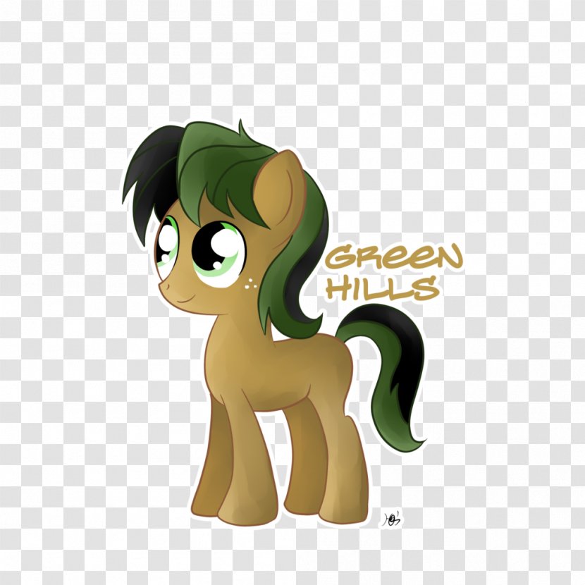 Horse Green Figurine Font Character - Pony - Hills Transparent PNG