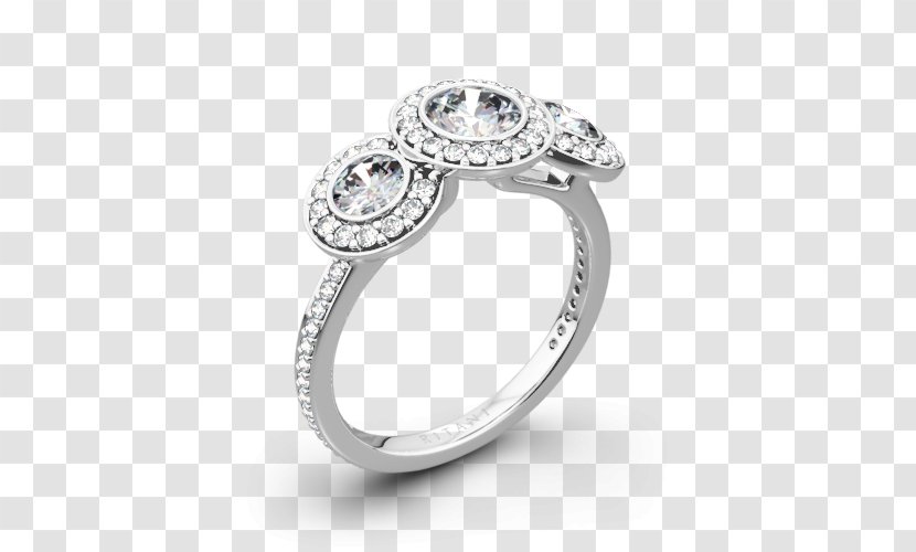 Wedding Ring Engagement Bezel Silver - Platinum Transparent PNG