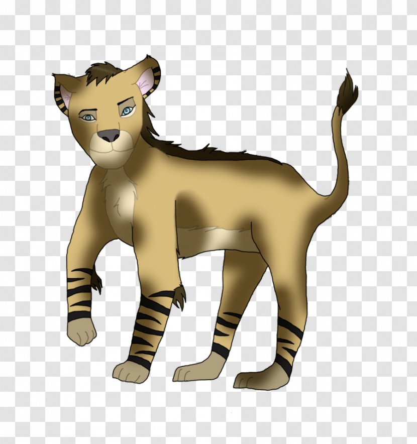Big Cat Lion Terrestrial Animal Clip Art - Mammal Transparent PNG
