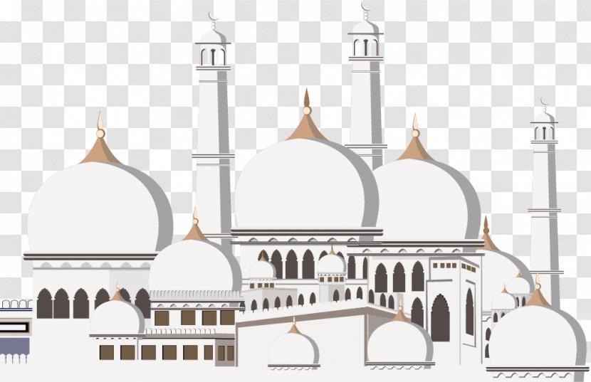 Kaaba Ramadan Mosque Islam Eid Mubarak - Allah - Vector European-style Paper Art Castle Transparent PNG